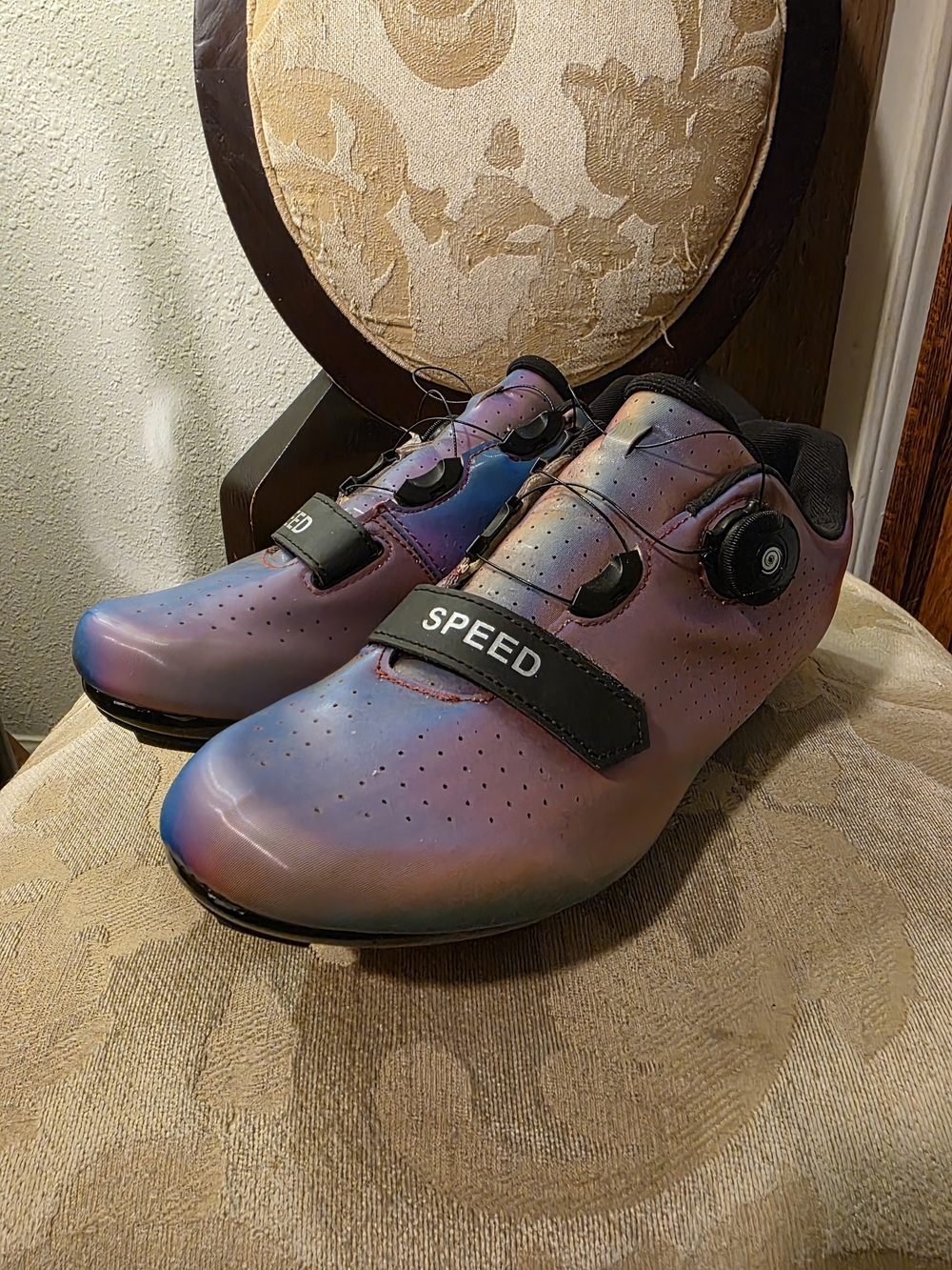 Speed Cycling Shoes - Iridescent Purple/Blue Athletic Road Shoe